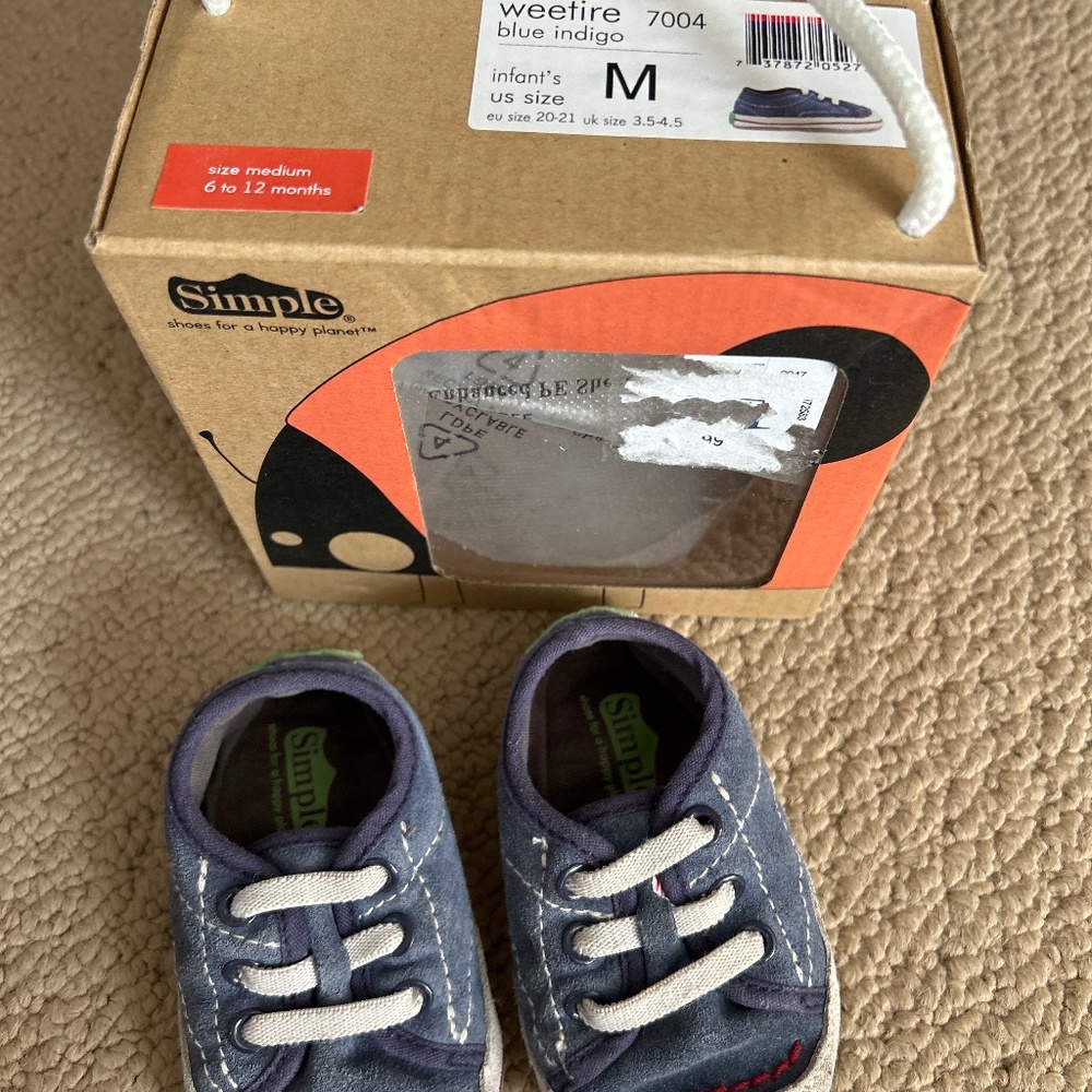 Simple brand infant soft soles leather shoe